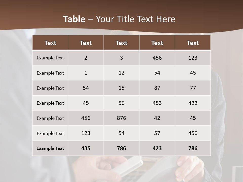 Receptionist Technology Hand PowerPoint Template