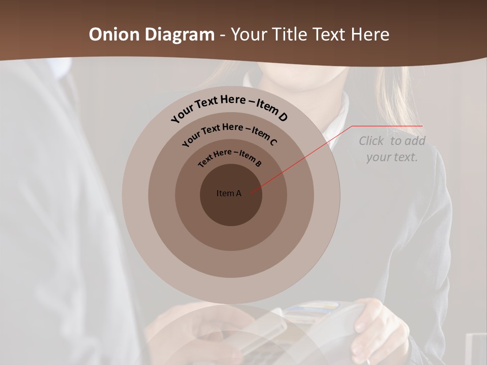 Receptionist Technology Hand PowerPoint Template