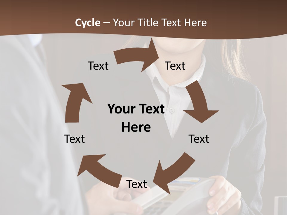 Receptionist Technology Hand PowerPoint Template