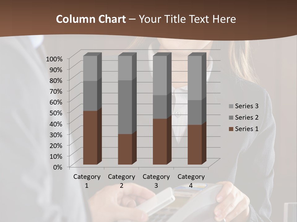 Receptionist Technology Hand PowerPoint Template
