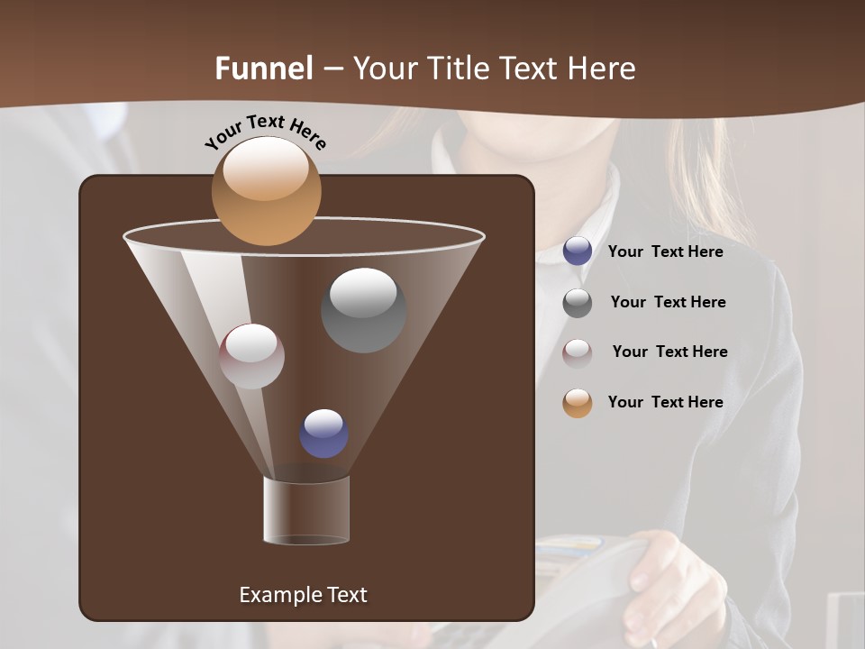 Receptionist Technology Hand PowerPoint Template