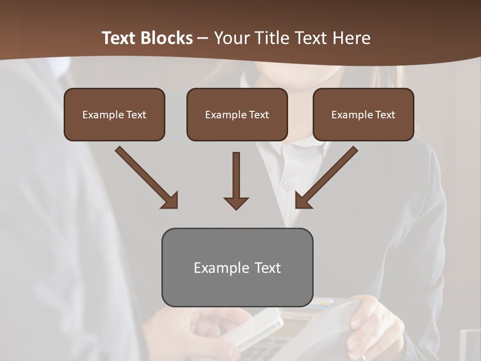 Receptionist Technology Hand PowerPoint Template