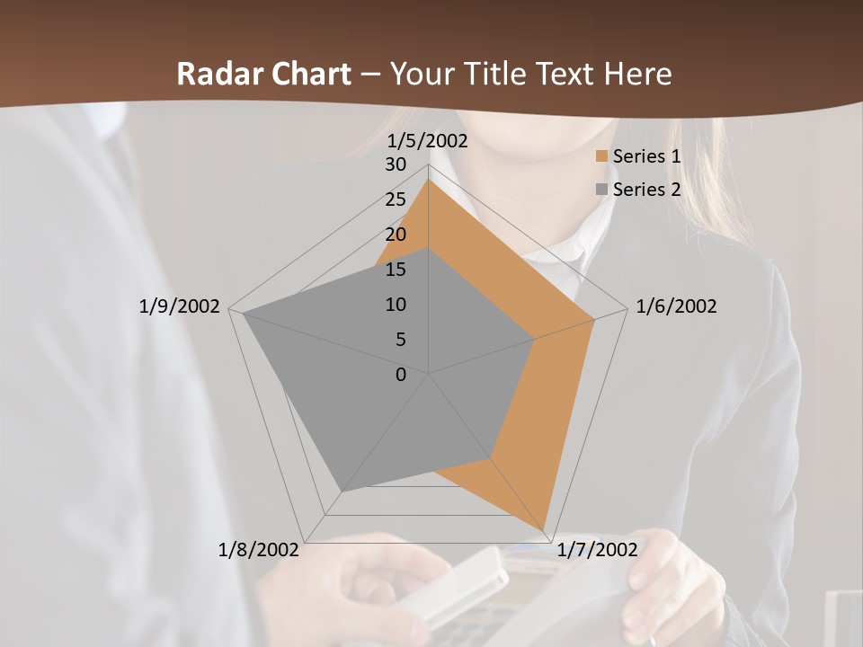 Receptionist Technology Hand PowerPoint Template