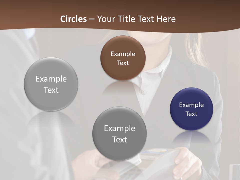 Receptionist Technology Hand PowerPoint Template