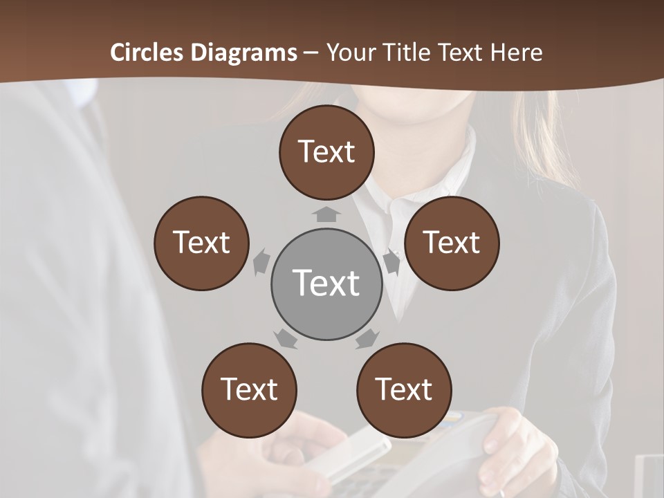 Receptionist Technology Hand PowerPoint Template