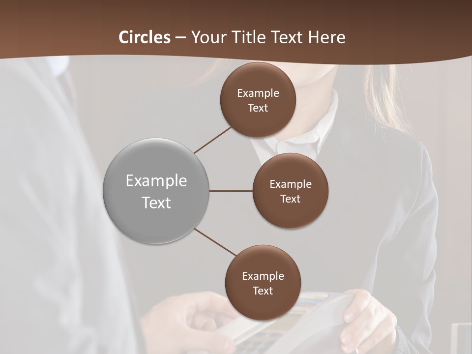 Receptionist Technology Hand PowerPoint Template