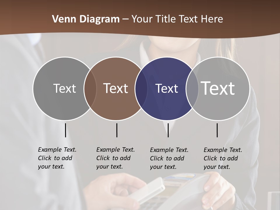 Receptionist Technology Hand PowerPoint Template