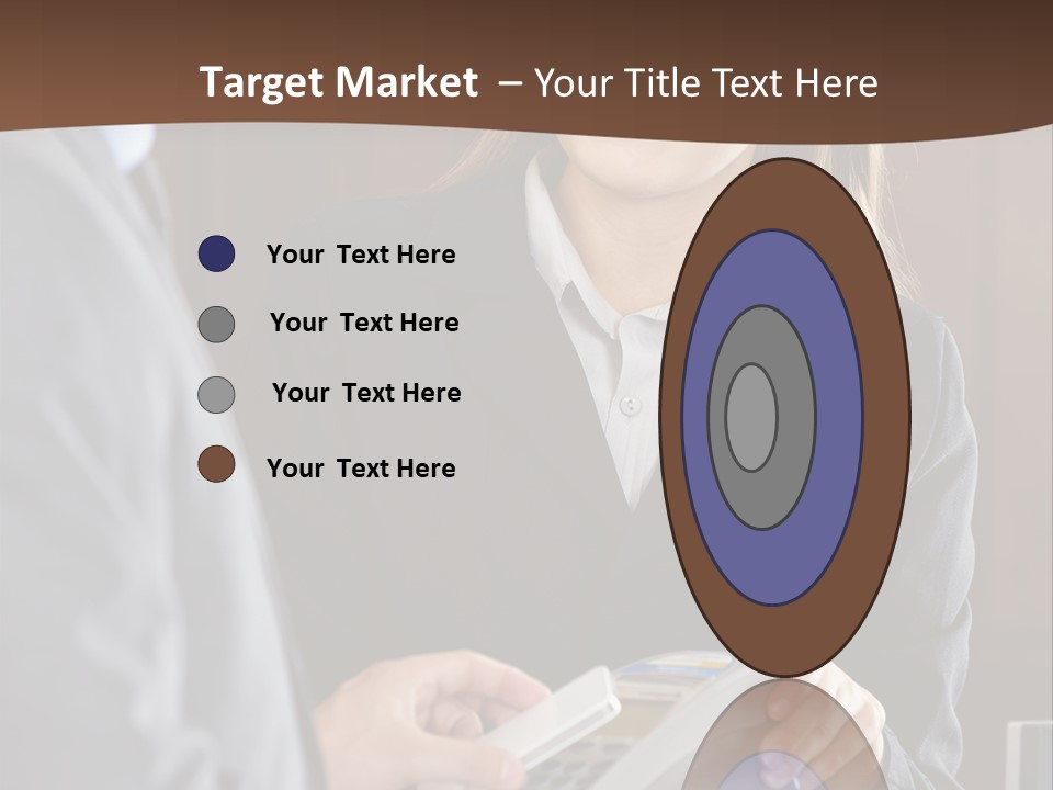 Receptionist Technology Hand PowerPoint Template