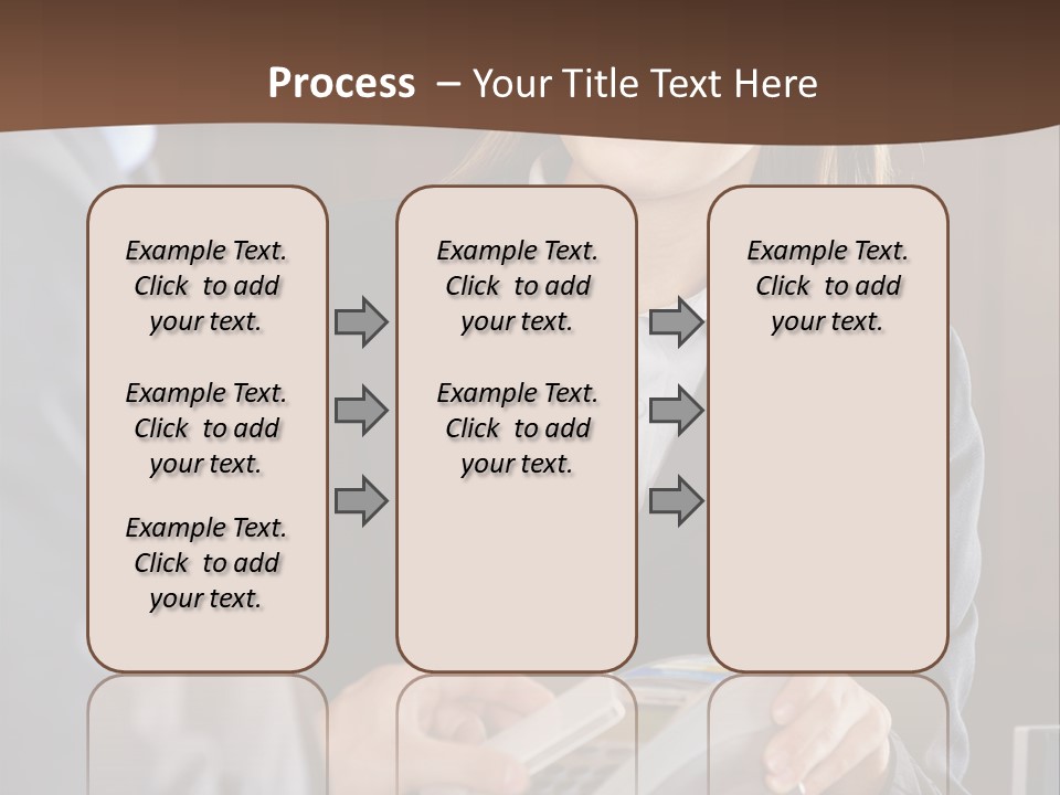 Receptionist Technology Hand PowerPoint Template