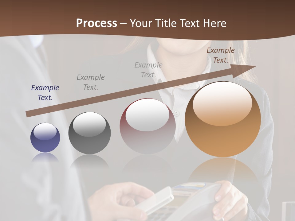 Receptionist Technology Hand PowerPoint Template