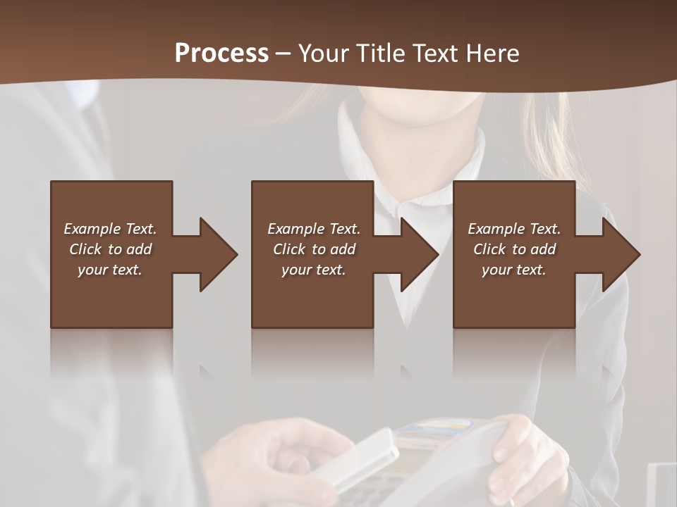 Receptionist Technology Hand PowerPoint Template
