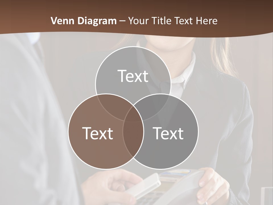 Receptionist Technology Hand PowerPoint Template