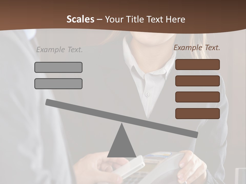 Receptionist Technology Hand PowerPoint Template