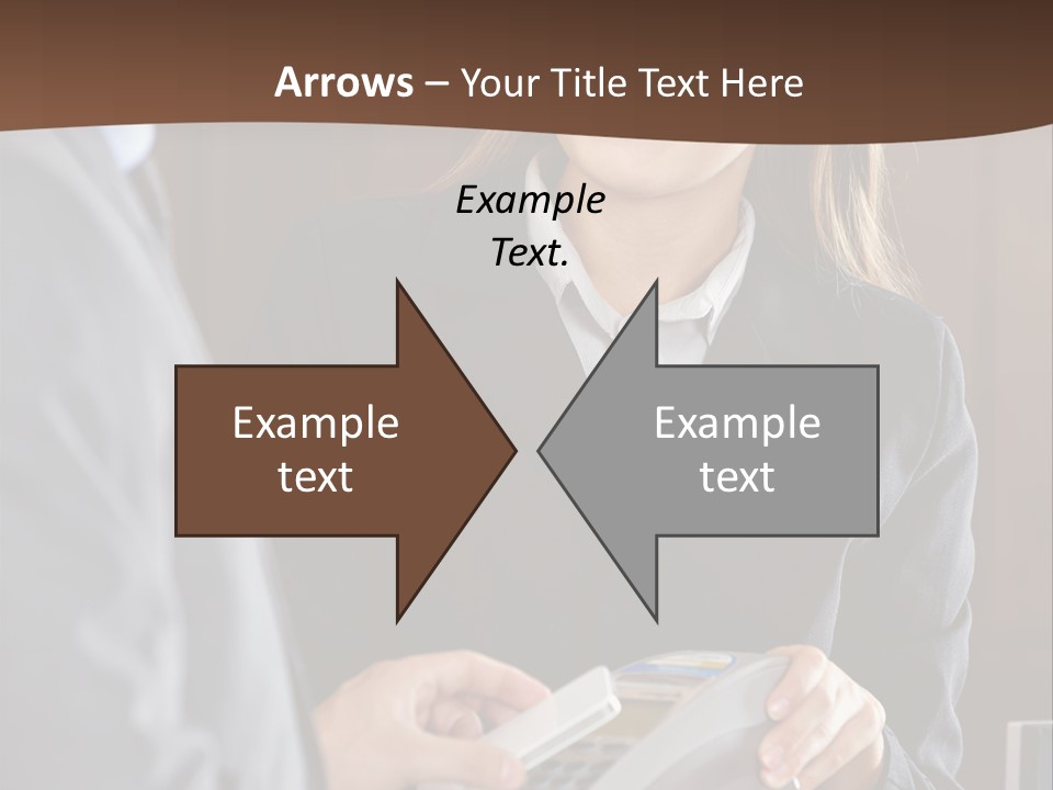 Receptionist Technology Hand PowerPoint Template