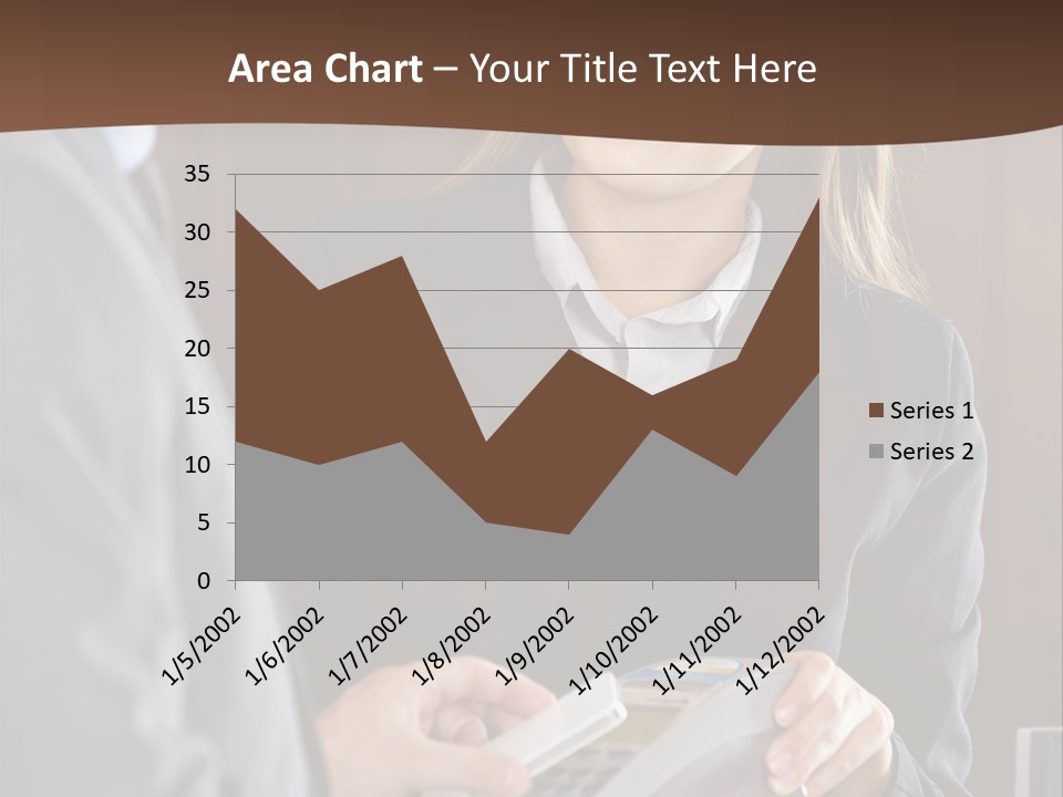 Receptionist Technology Hand PowerPoint Template