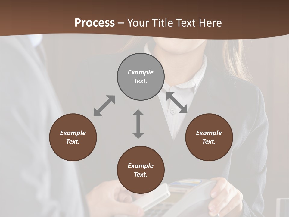 Receptionist Technology Hand PowerPoint Template