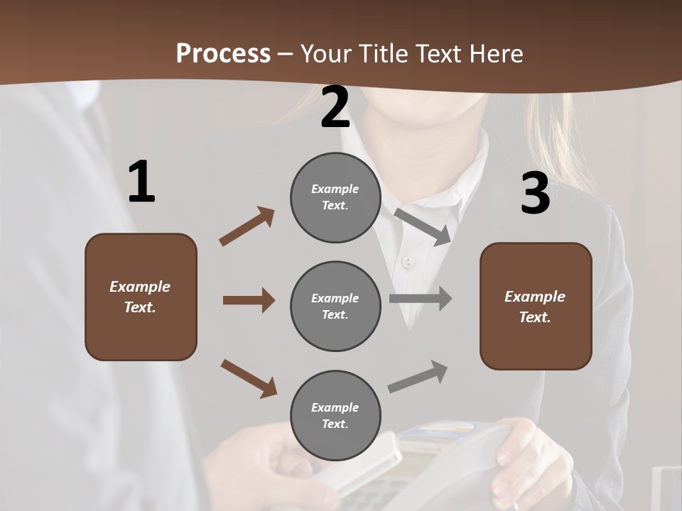 Receptionist Technology Hand PowerPoint Template