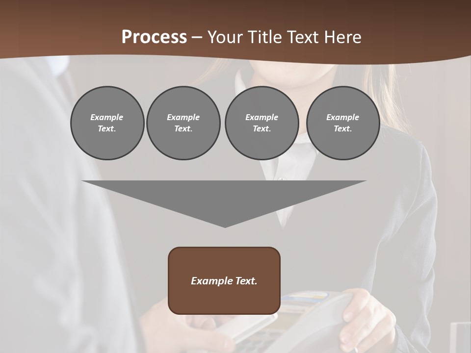 Receptionist Technology Hand PowerPoint Template