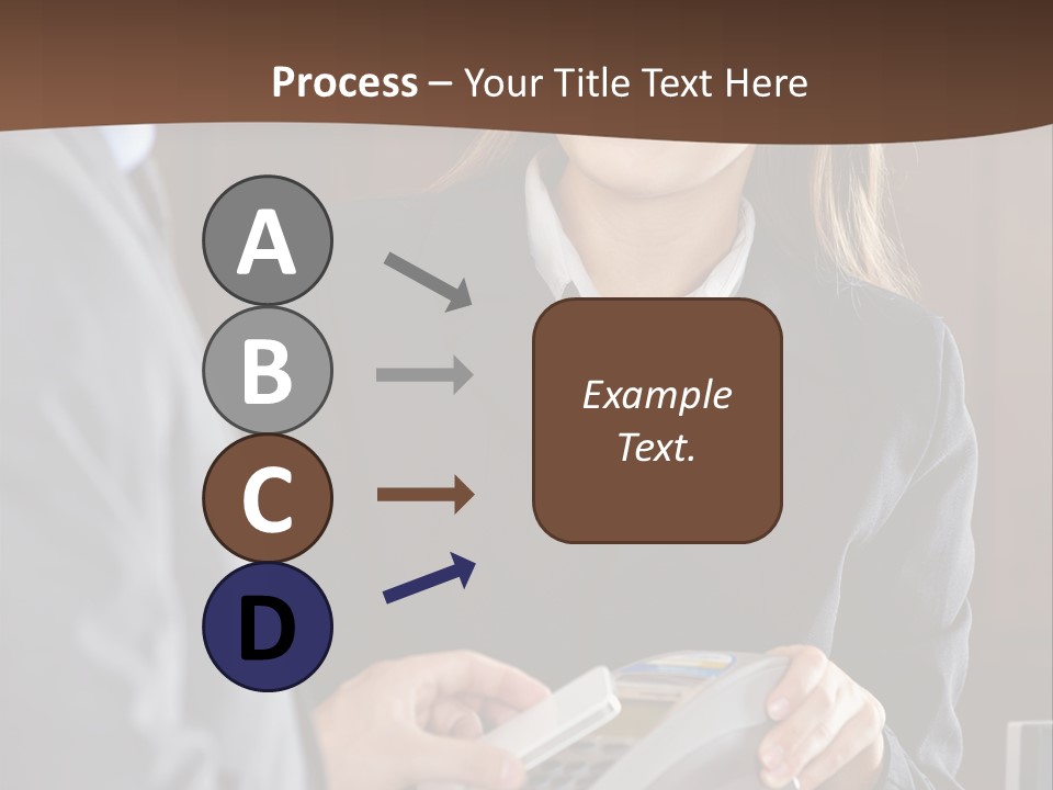 Receptionist Technology Hand PowerPoint Template