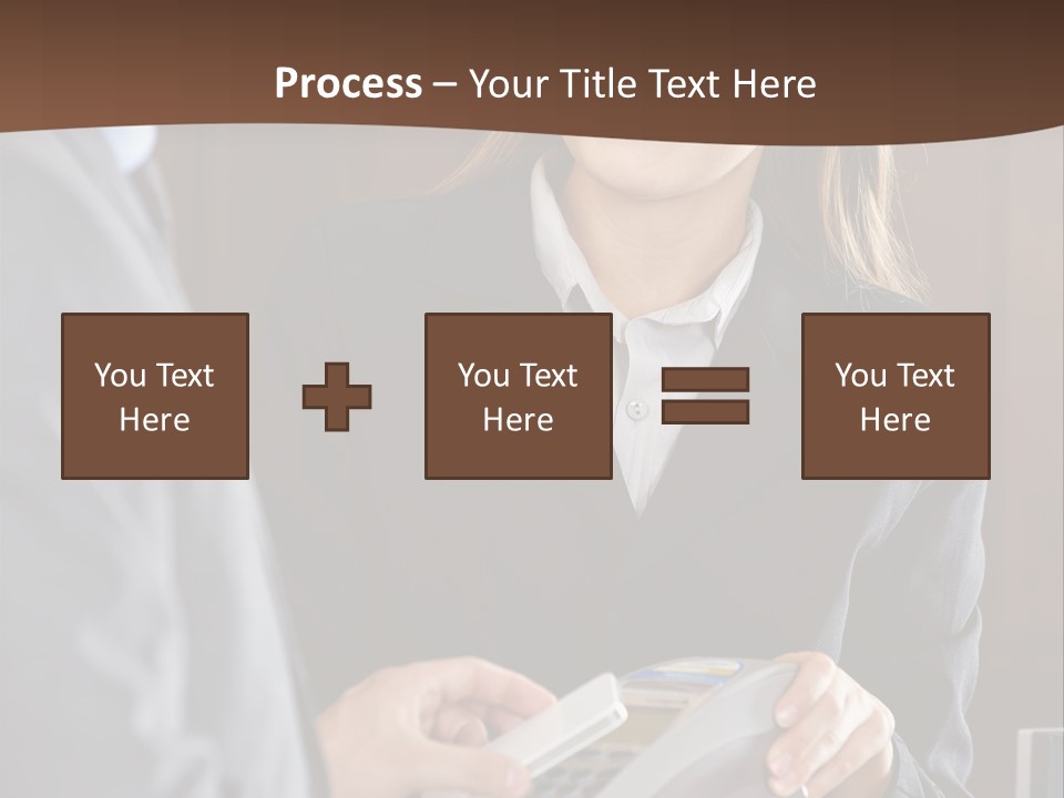 Receptionist Technology Hand PowerPoint Template