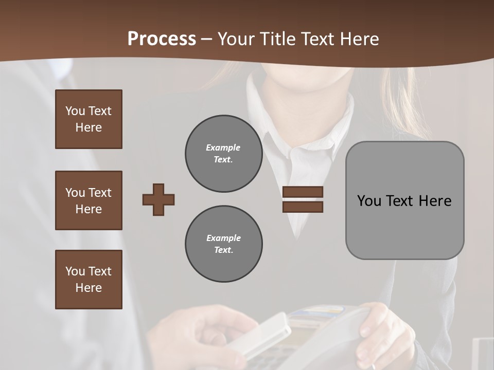 Receptionist Technology Hand PowerPoint Template