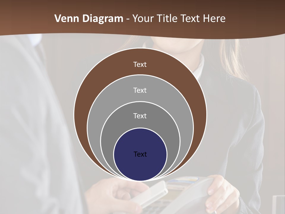 Receptionist Technology Hand PowerPoint Template