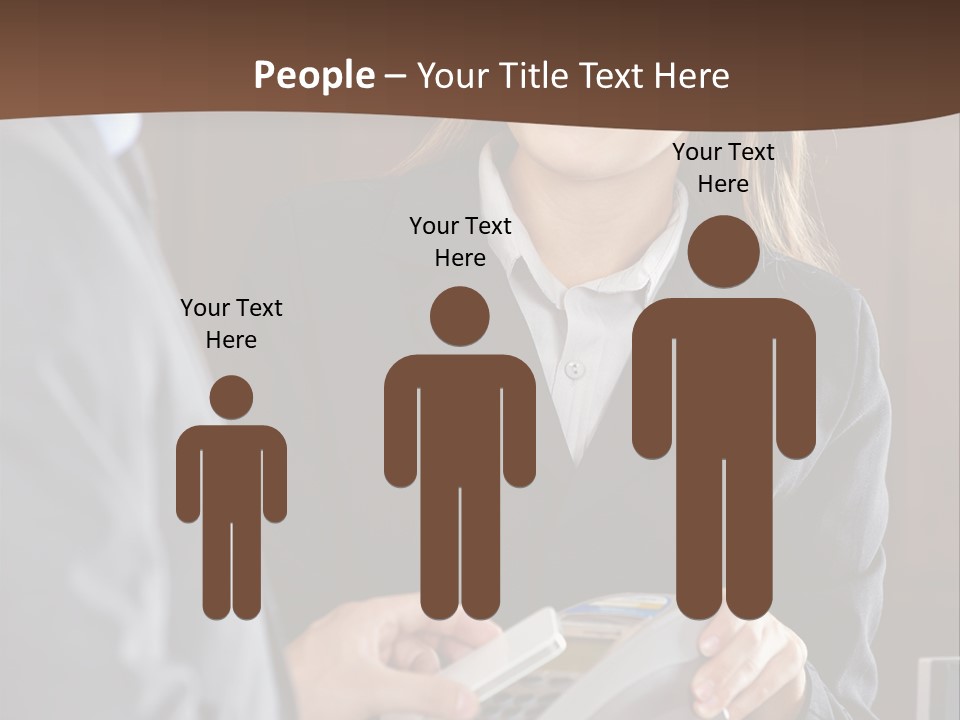 Receptionist Technology Hand PowerPoint Template