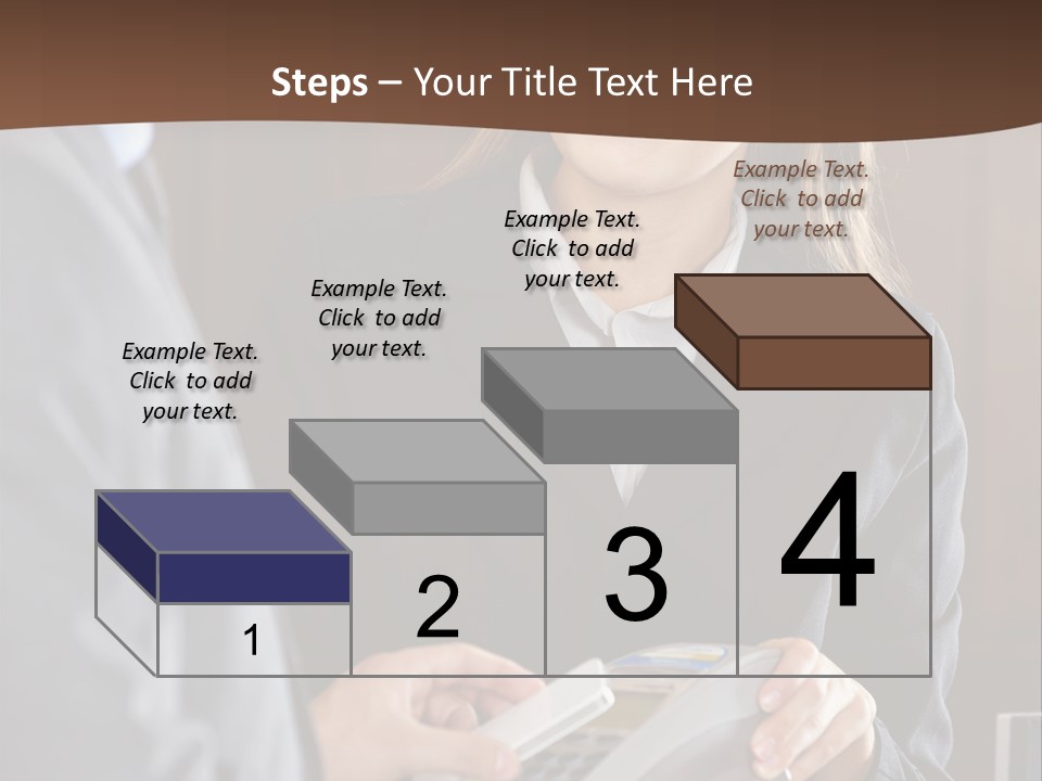 Receptionist Technology Hand PowerPoint Template