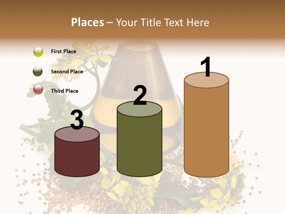 Honey Canola Isolated PowerPoint Template