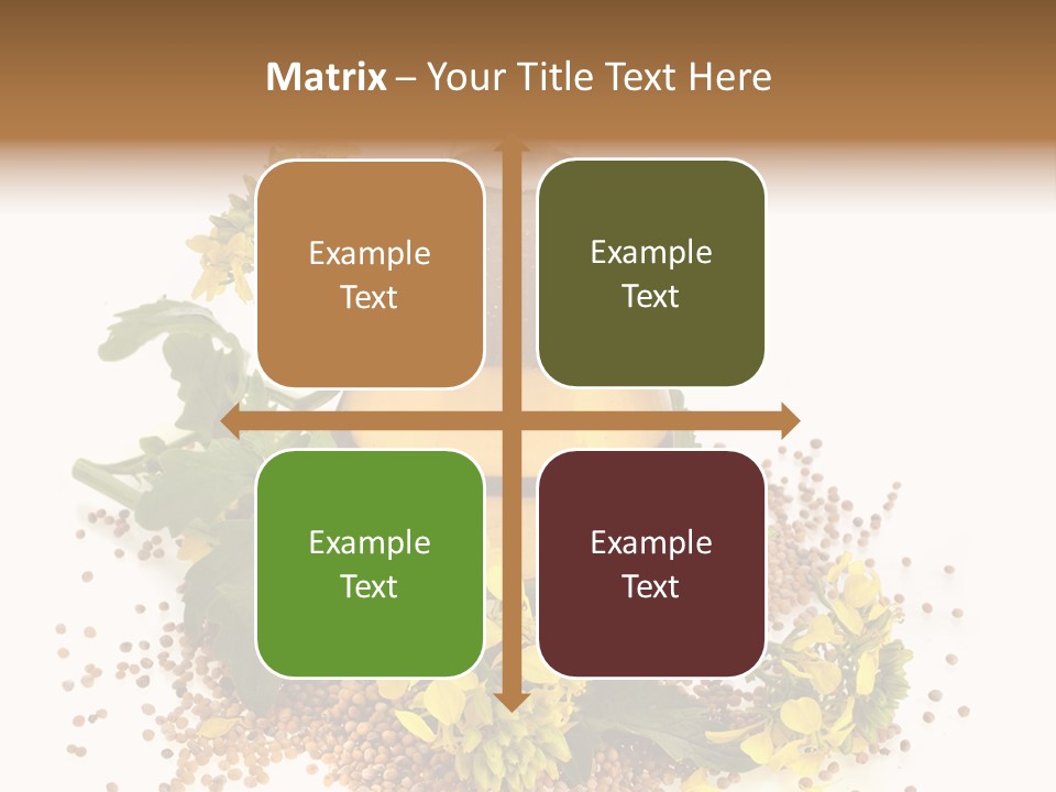 Honey Canola Isolated PowerPoint Template