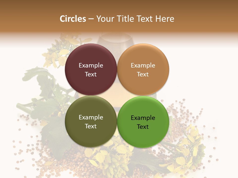 Honey Canola Isolated PowerPoint Template