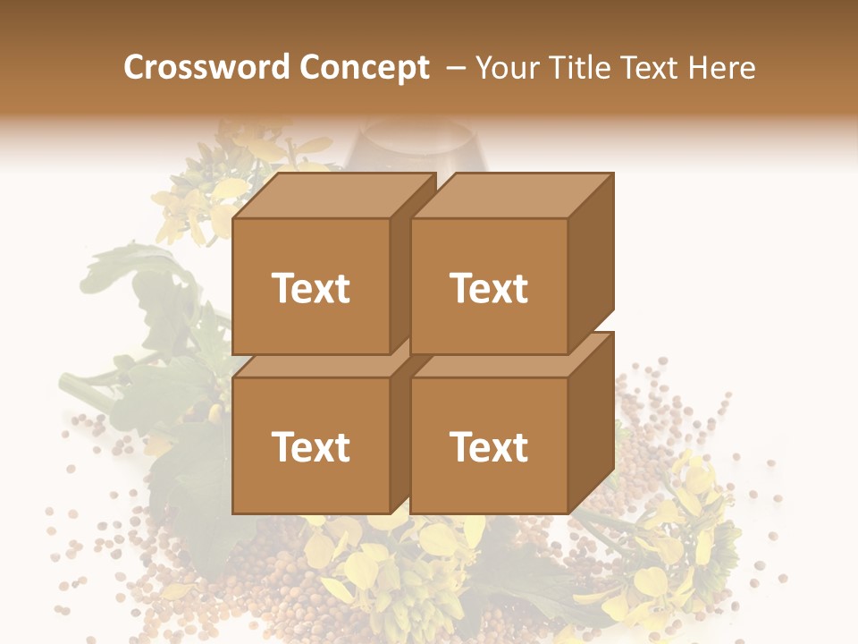 Honey Canola Isolated PowerPoint Template