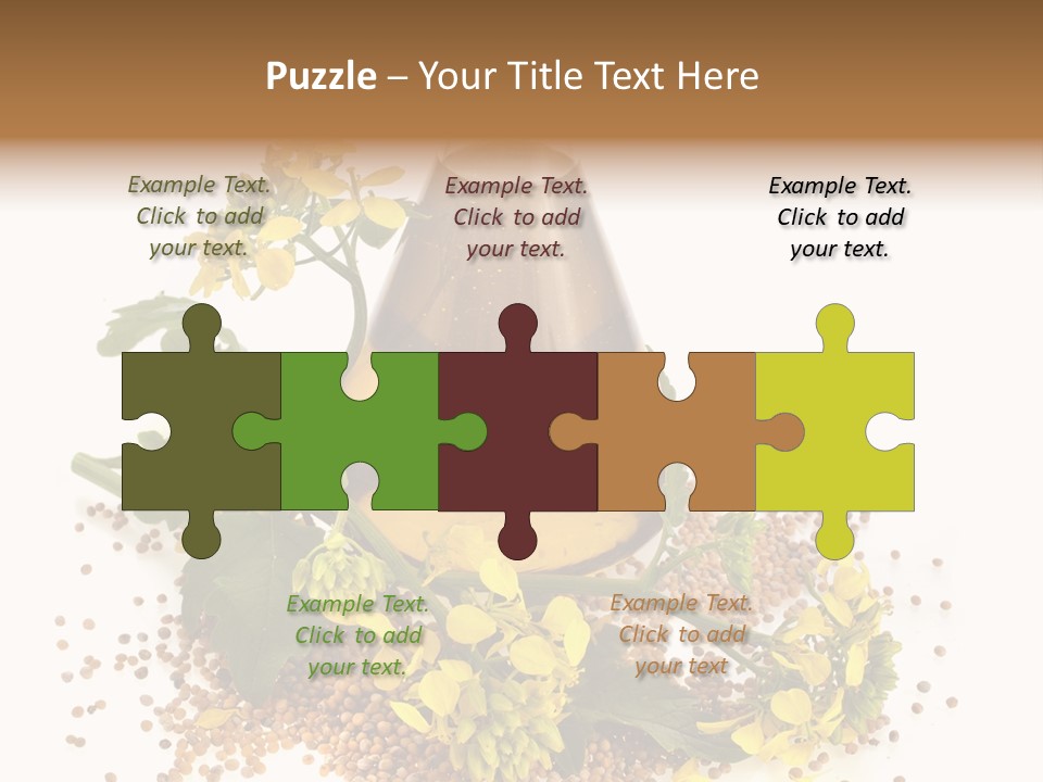 Honey Canola Isolated PowerPoint Template