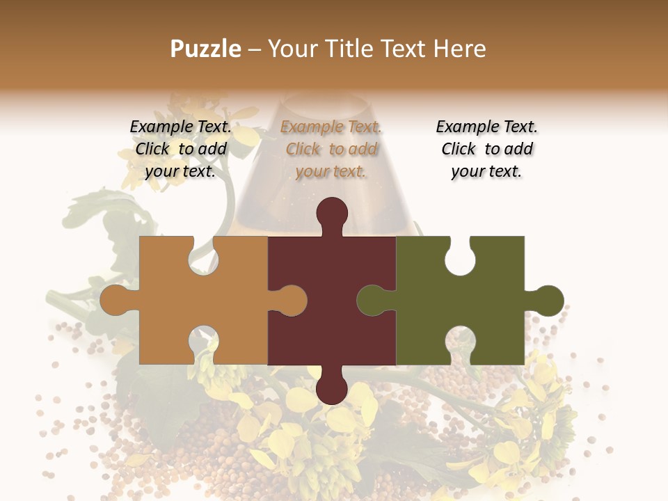Honey Canola Isolated PowerPoint Template
