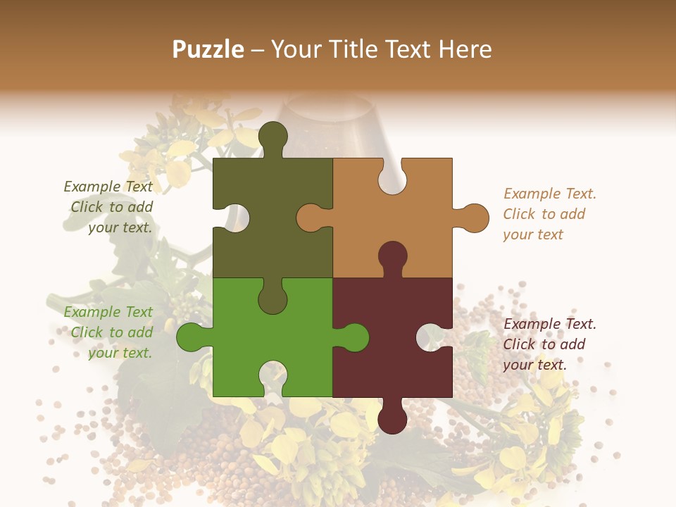 Honey Canola Isolated PowerPoint Template