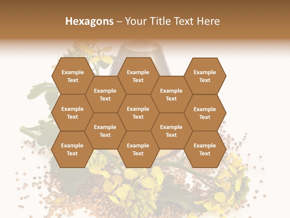 Honey Canola Isolated PowerPoint Template