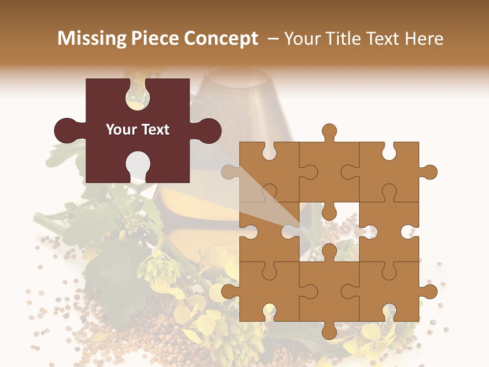 Honey Canola Isolated PowerPoint Template