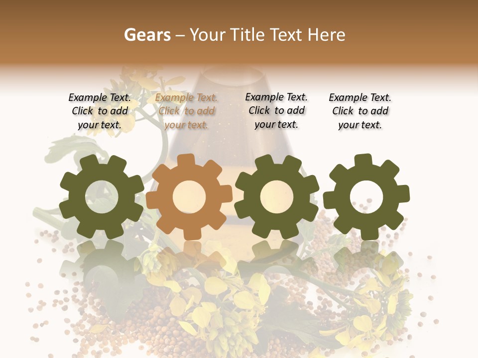Honey Canola Isolated PowerPoint Template