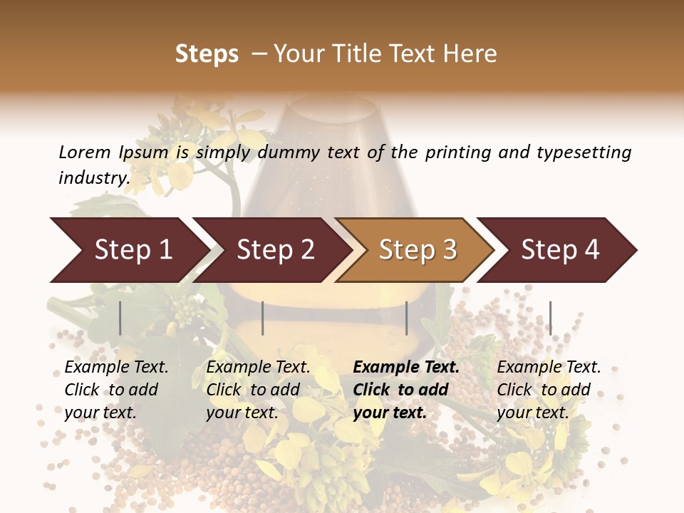 Honey Canola Isolated PowerPoint Template