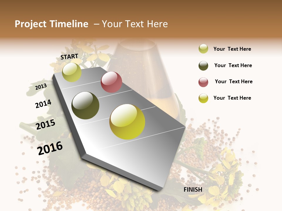 Honey Canola Isolated PowerPoint Template