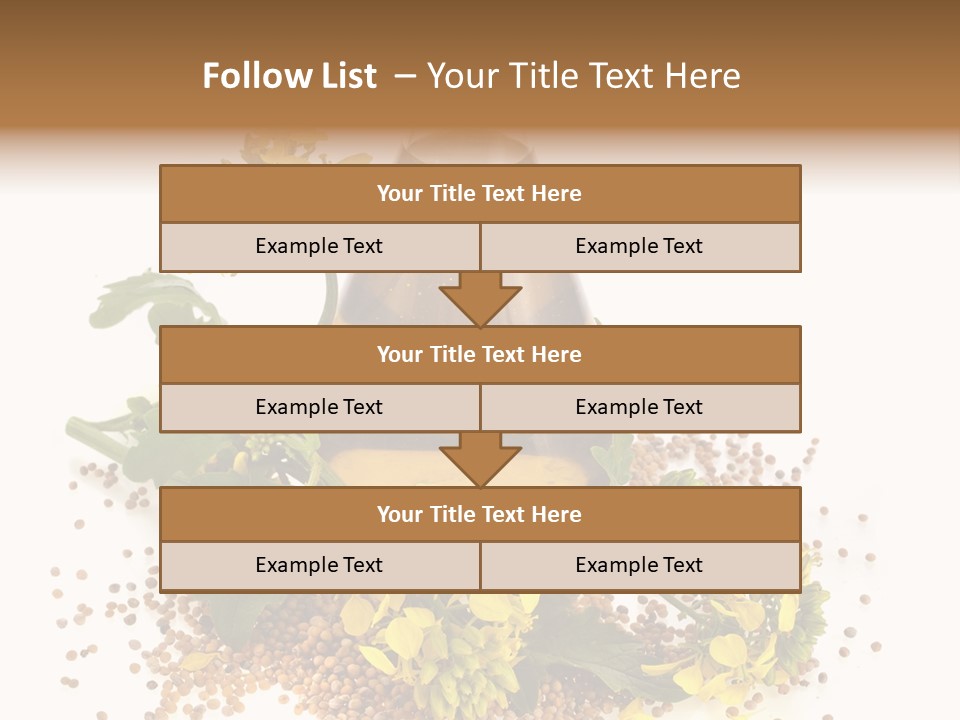 Honey Canola Isolated PowerPoint Template