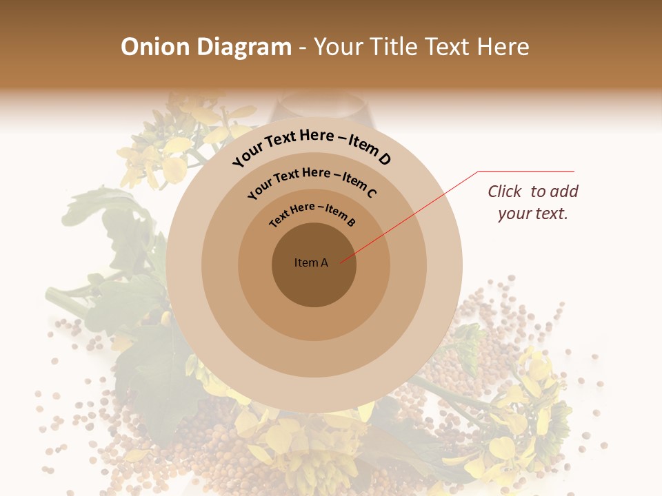 Honey Canola Isolated PowerPoint Template