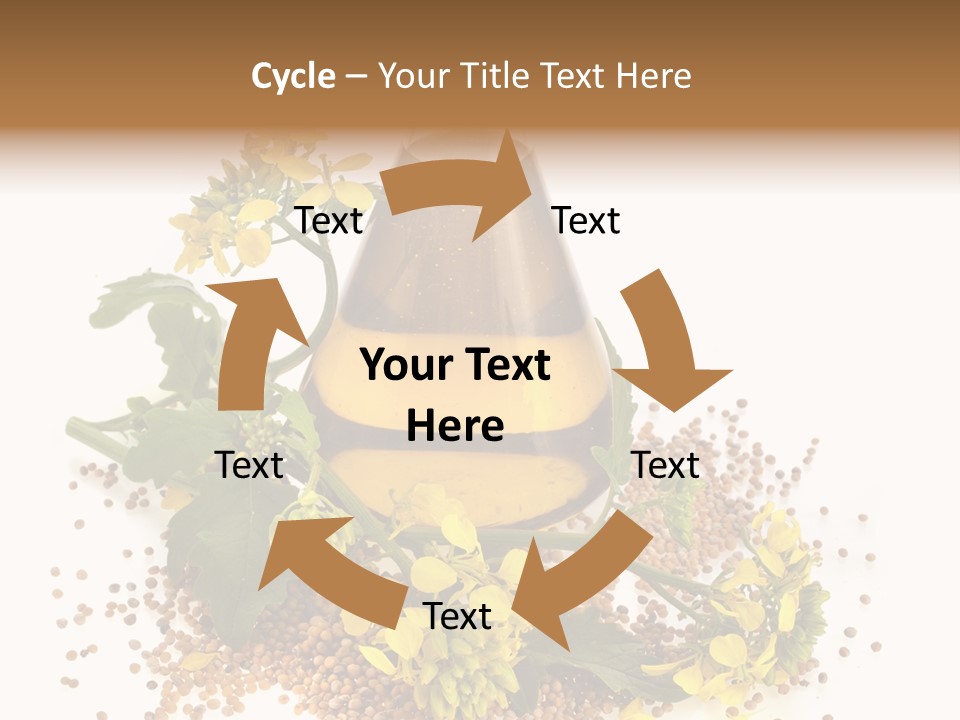 Honey Canola Isolated PowerPoint Template