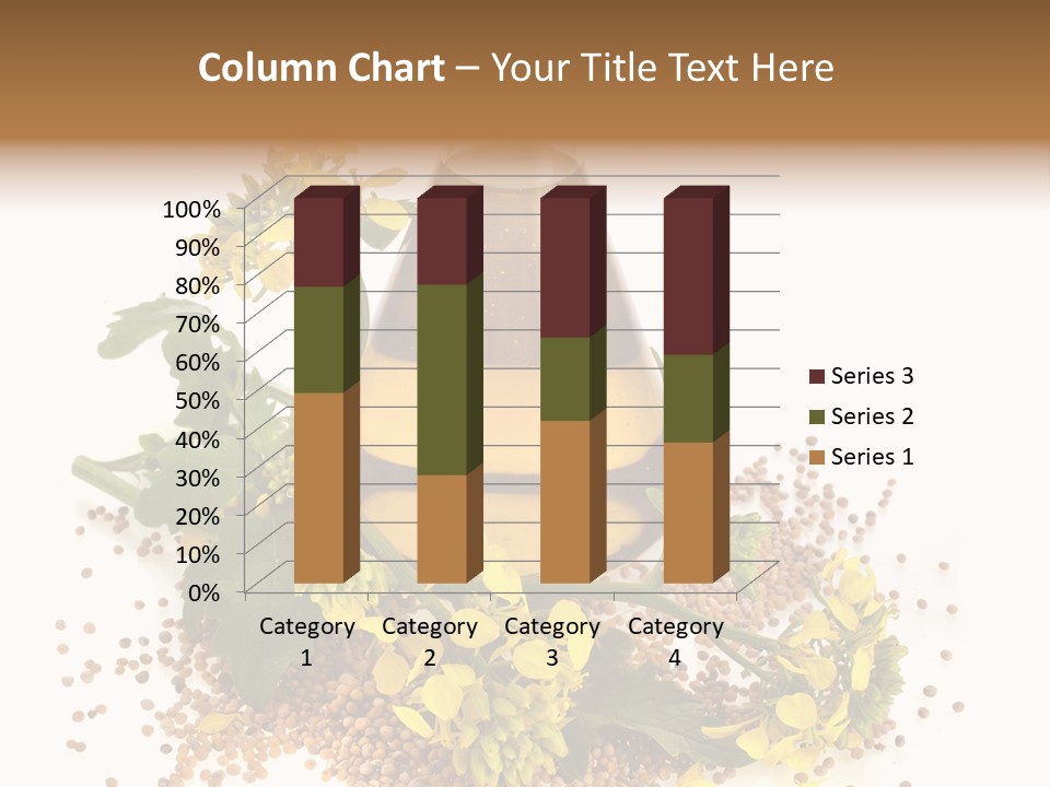 Honey Canola Isolated PowerPoint Template