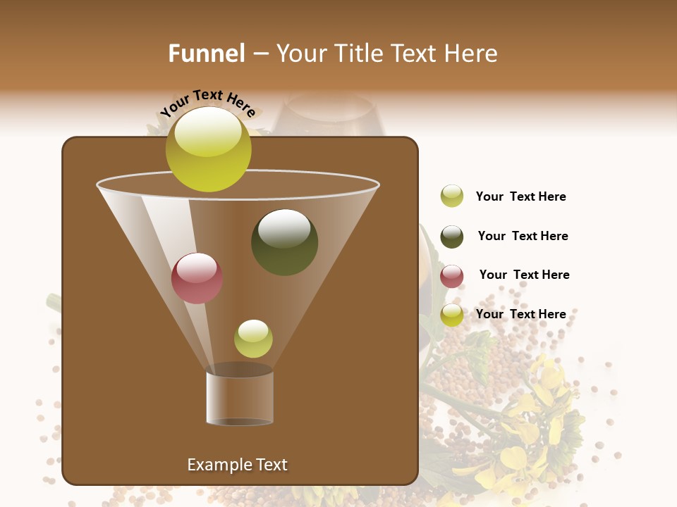 Honey Canola Isolated PowerPoint Template