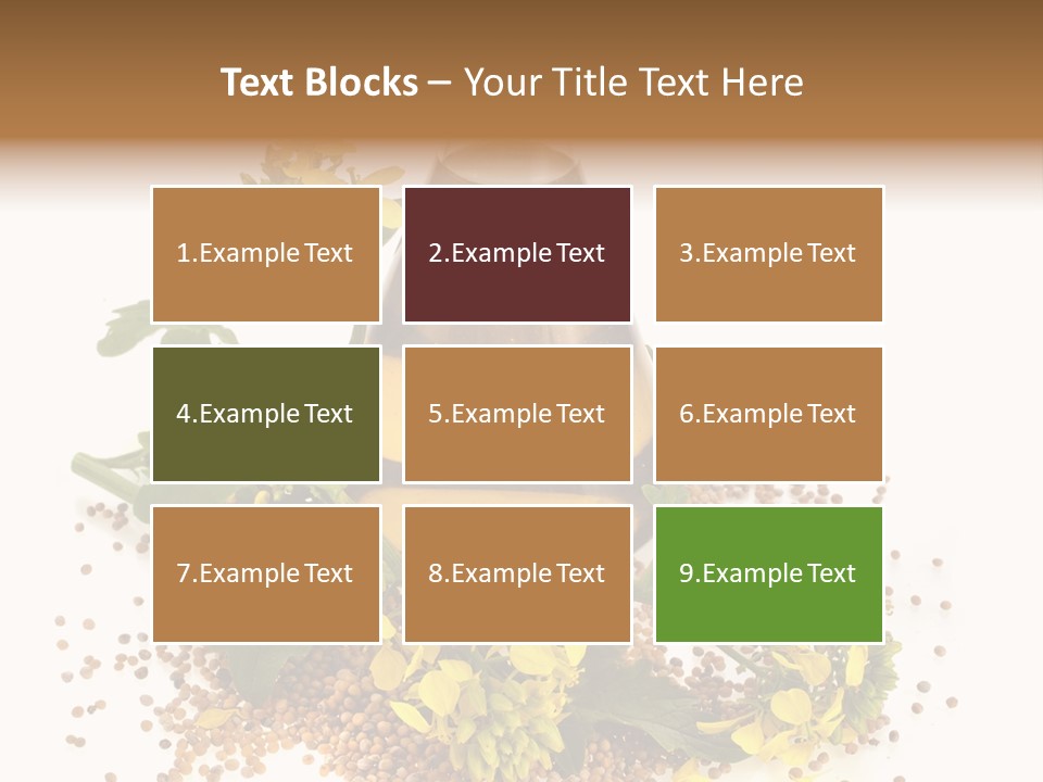 Honey Canola Isolated PowerPoint Template