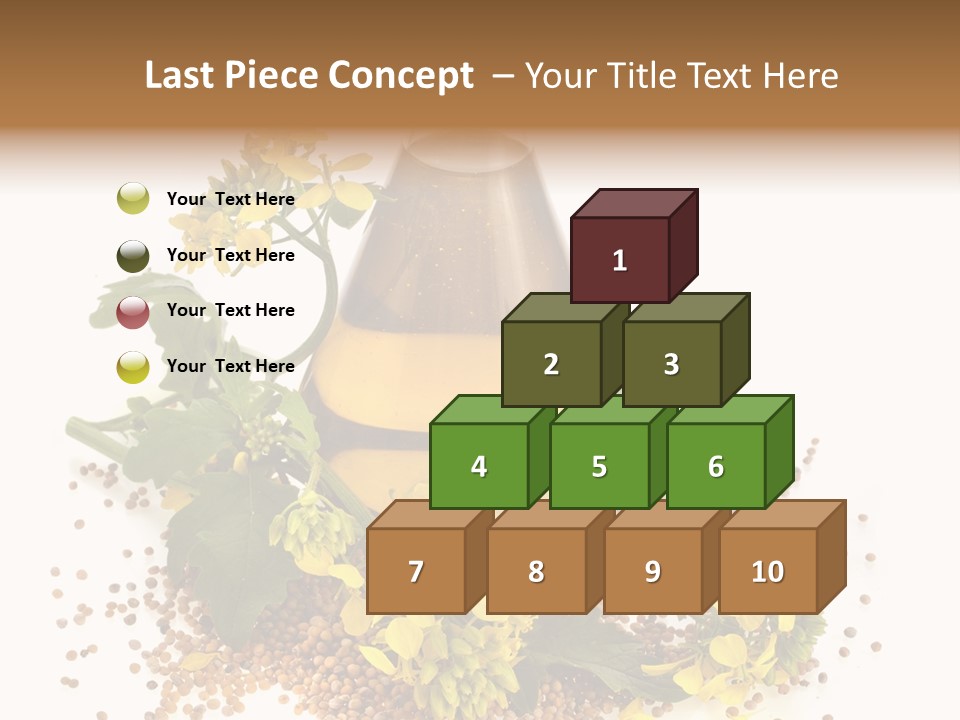 Honey Canola Isolated PowerPoint Template