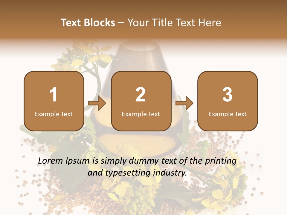 Honey Canola Isolated PowerPoint Template
