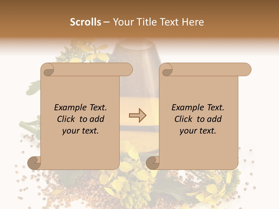 Honey Canola Isolated PowerPoint Template