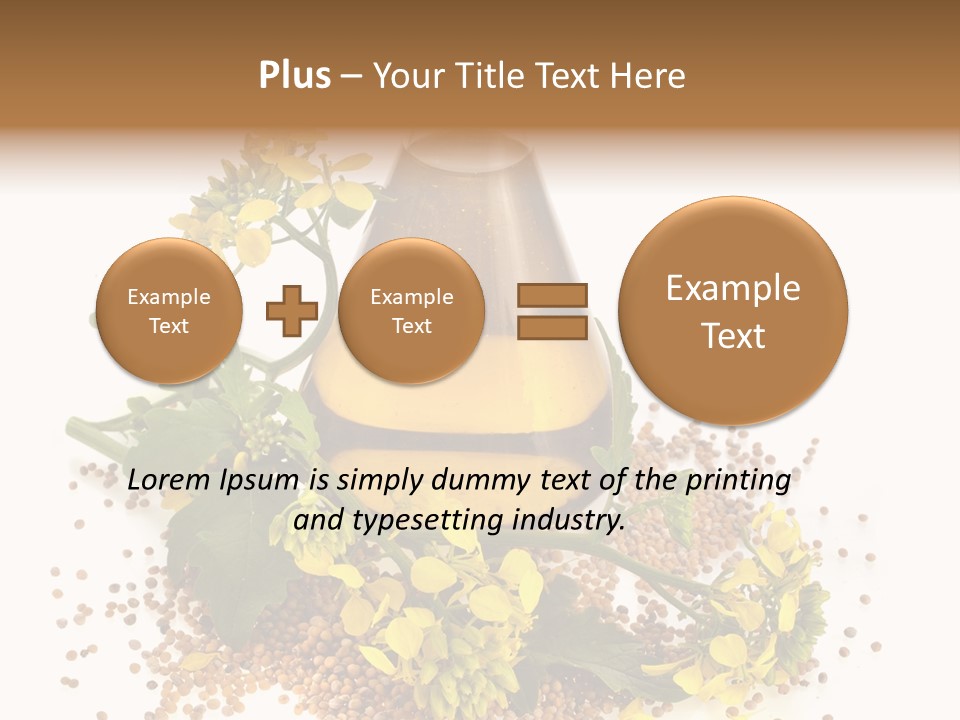 Honey Canola Isolated PowerPoint Template